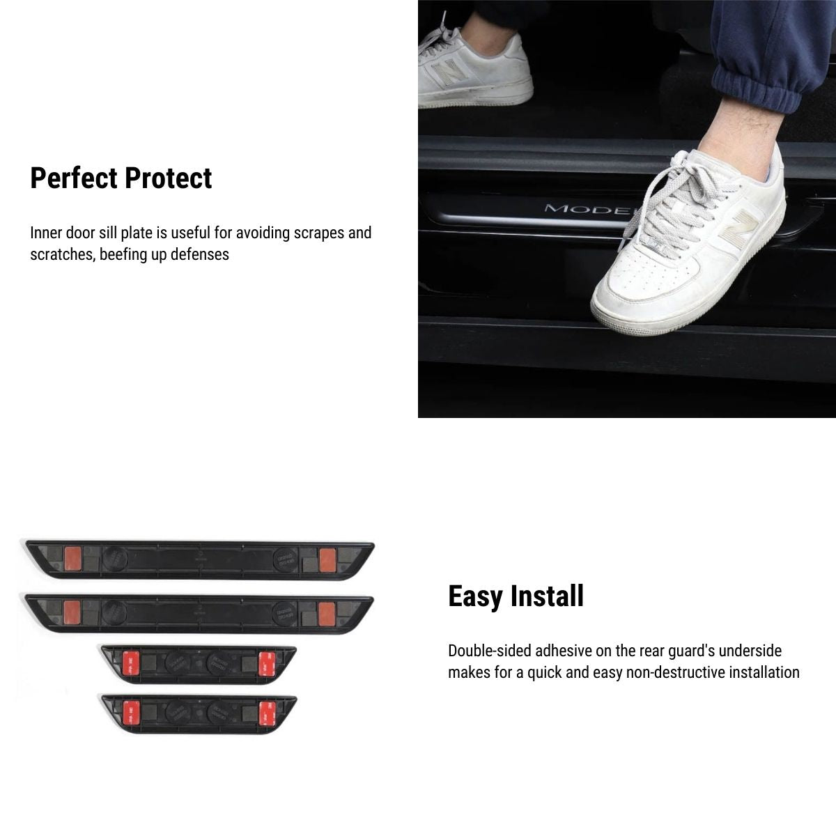 LED illuminated Welcome Pedal Door Sill Protector for Model Y / 3 | TESERY