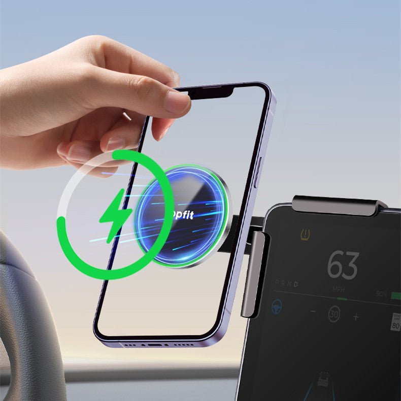 Magnetic Wireless Charging Phone Holder For Model 3 Highland/Y | TESERY