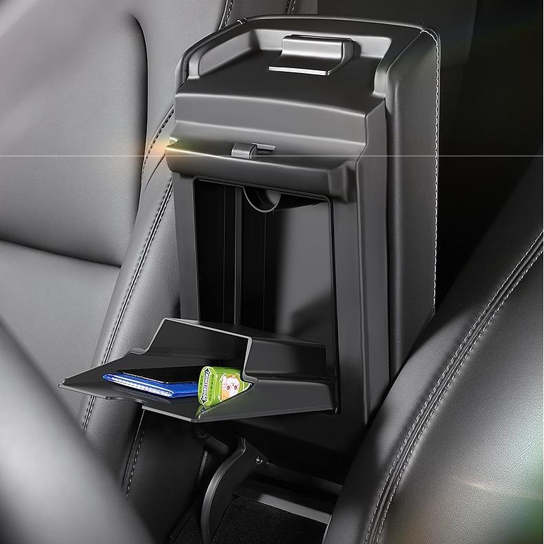 Magnetic Hidden Center Console Organizer for Model Y Juniper / Model 3 Highland