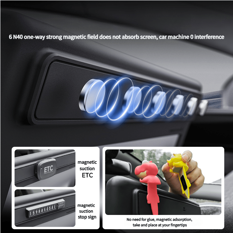 Magnetic Silicone Center Screen Frame for Model Y Juniper & Model 3 Highland