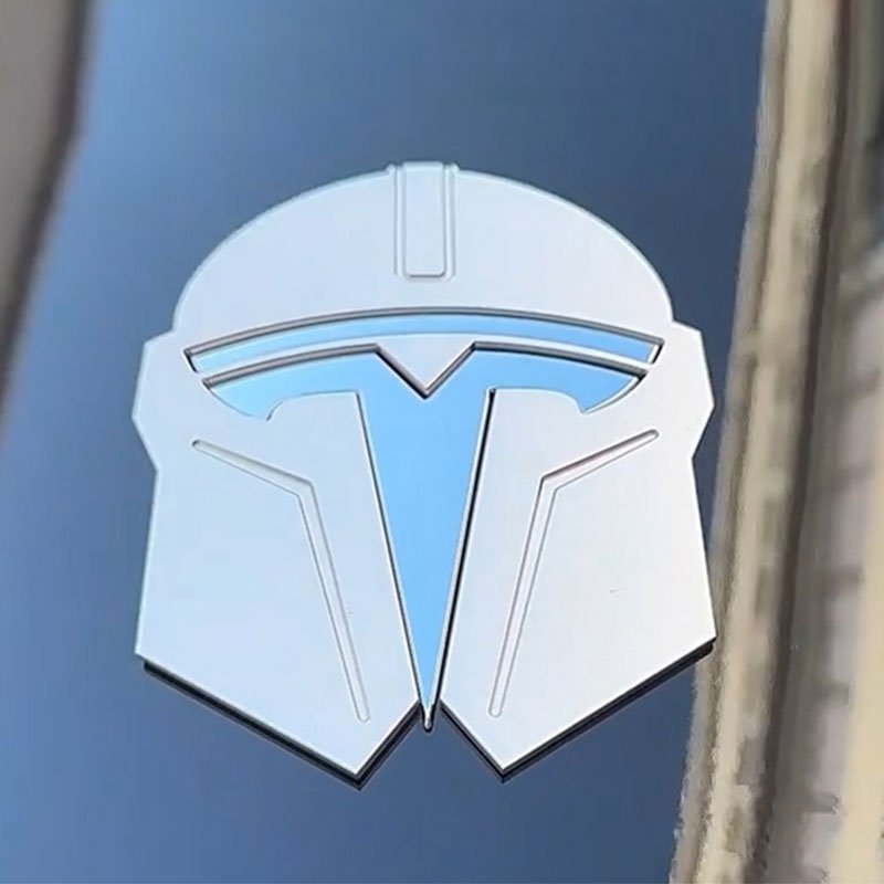 3D Metal Frunk Logo Badge Overlay | Aluminum Alloy | 3 Colors | Model 3/Y