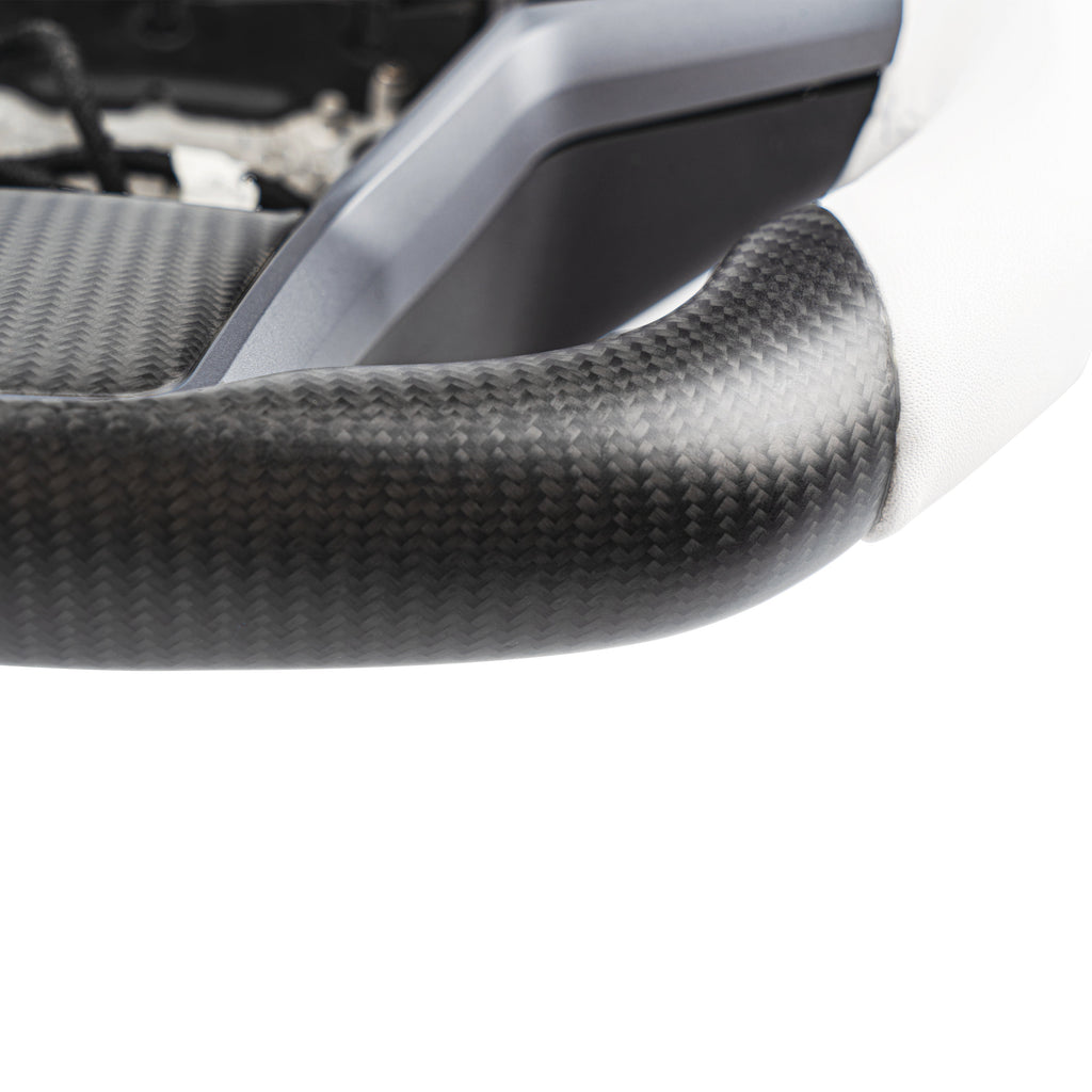 Model 3 / Y Sport Round Carbon Fiber Steering wheel 【Style 41】