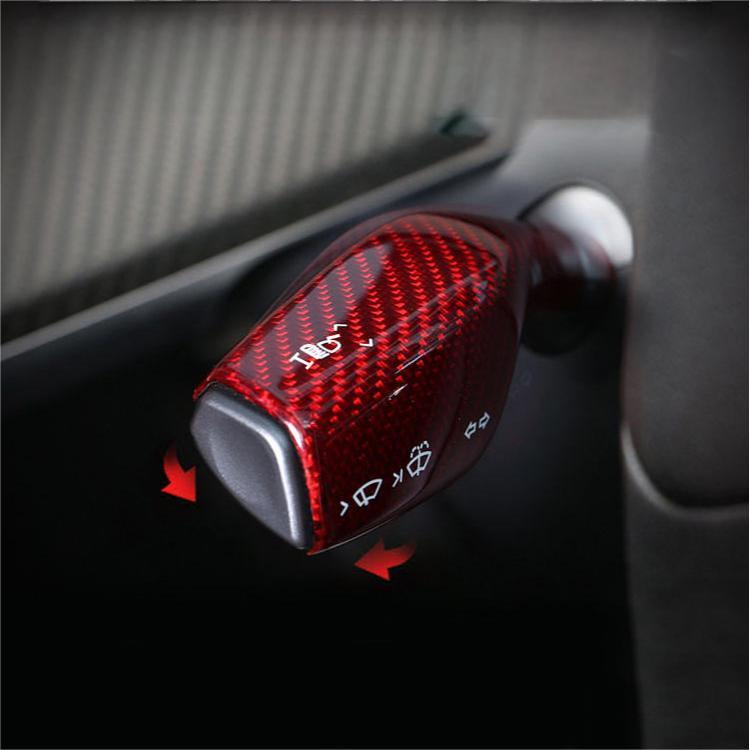 TESERY Model 3 / Y Turn Signal Stalk Cover - Dry Carbon Fiber Interior Mods