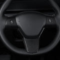 Model 3 / Y Steering Wheel Patch - Carbon Fiber Interior Mods