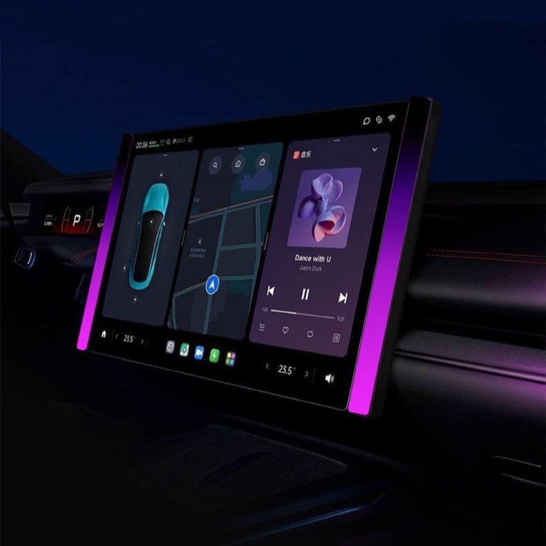 Model 3/Y Music-Synced RGB Ambient Lighting With Wireless Charging Phone Mount