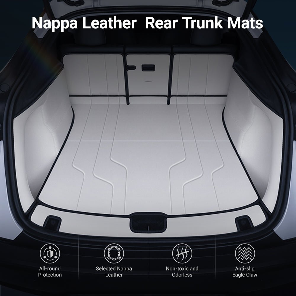 Nappa Leather Trunk Mat for Model Y Juniper (7 PCS)