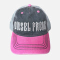 Pink Piston Head Puff Embroidered Cap