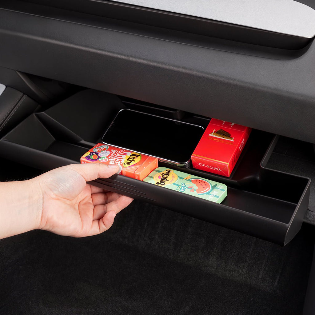 Push-Pull Glovebox Storage Case for Tesla Model 3 Highland / Model Y Juniper / YL (LHD)