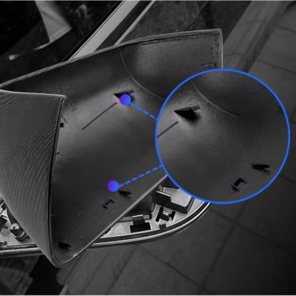 Real Carbon Fiber Mirror Replacement for Model S / X