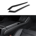 Real Dry Carbon Fiber Center Console Side Panel Overlays for Model 3 Highland / Model Y Juniper(2 Pieces)