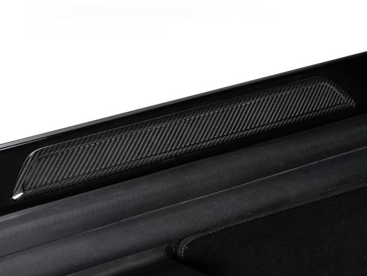 Real Dry Carbon Fiber Door Sill Strip Cover for Model 3 / Y