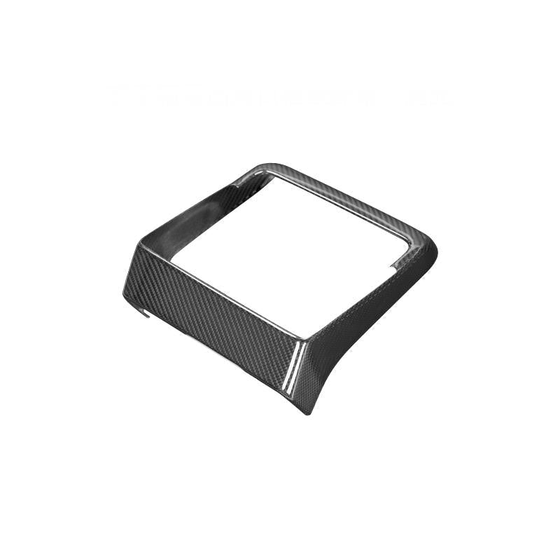 Real Dry Carbon Fiber Rear Screen Trim Frame Overlay for Model 3 Highland