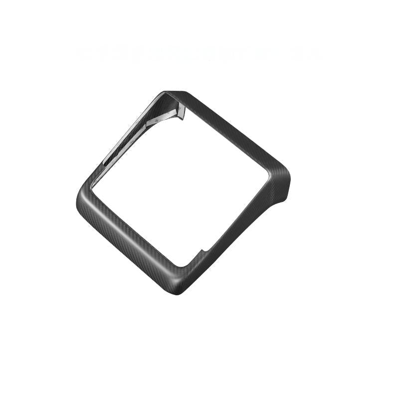 Real Dry Carbon Fiber Rear Screen Trim Frame Overlay for Model 3 Highland