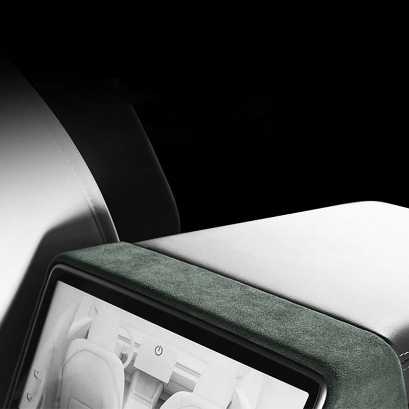 Rear Display Frame In Tumbled Leather for Model 3 Highland / Model Y Juniper / Model YL