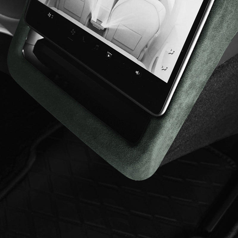 Rear Display Frame In Tumbled Leather for Model 3 Highland / Model Y Juniper / Model YL