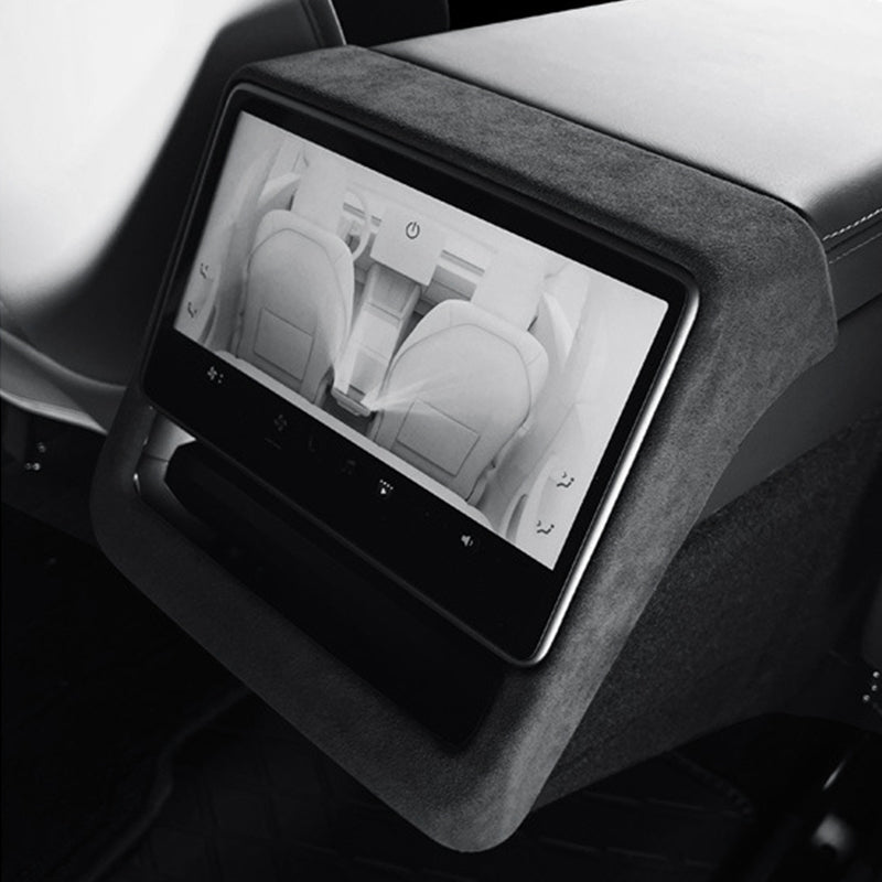 Rear Display Frame In Tumbled Leather for Model 3 Highland / Model Y Juniper / Model YL