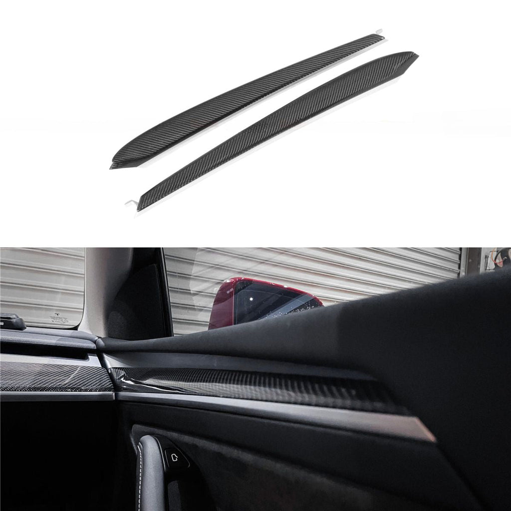 Repalcement Real Carbon FiberDoor Trim Panel for Model 3/Y
