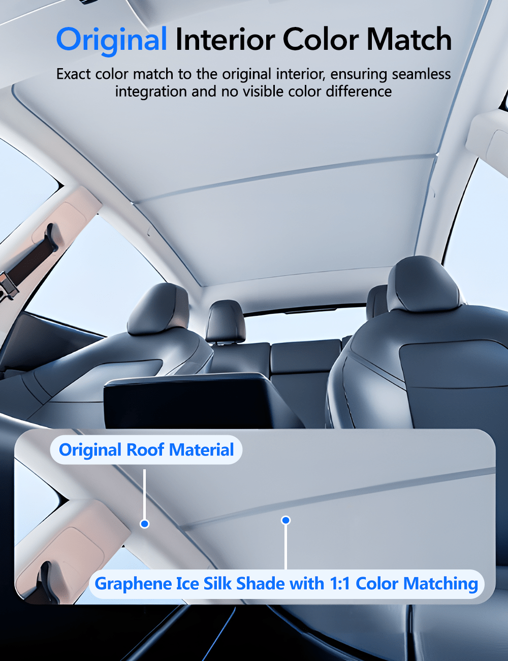 Glass Roof Sunshade for Tesla Model Y | TESERY