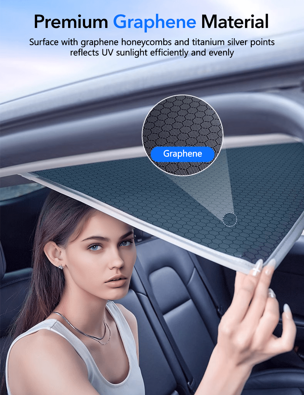 Glass Roof Sunshade for Tesla Model Y | TESERY