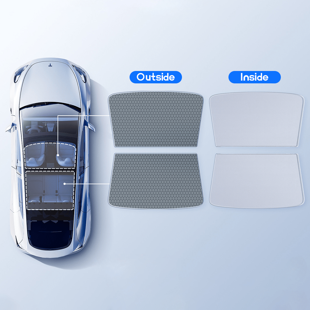 Glass Roof Sunshade for Tesla Model Y | TESERY