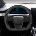 TESERY Touch Horn Round Steering Wheel Replacement for Tesla Model S / X 2021-2023