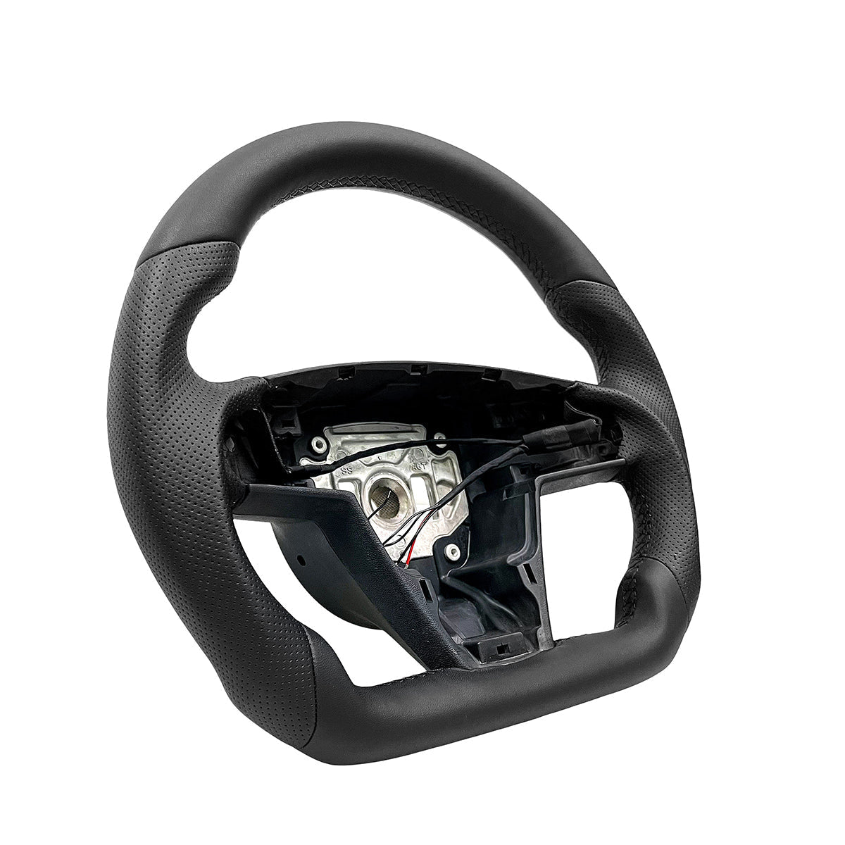 TESERY Touch Horn Round Steering Wheel Replacement for Tesla Model S / X 2021-2023