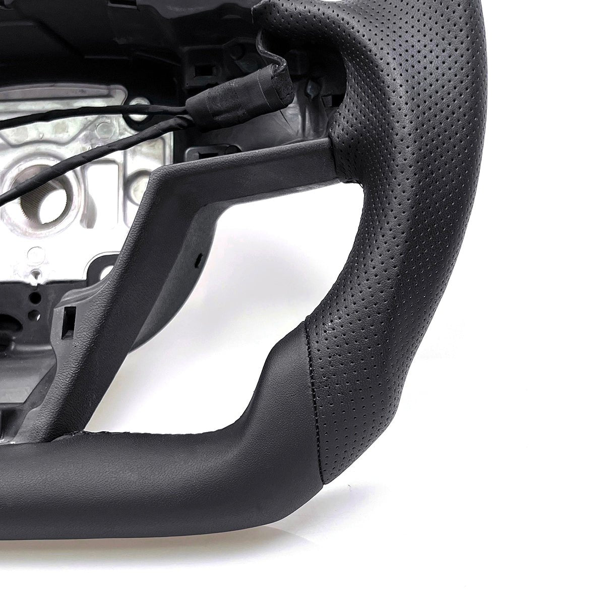 TESERY Touch Horn Round Steering Wheel Replacement for Tesla Model S / X 2021-2023