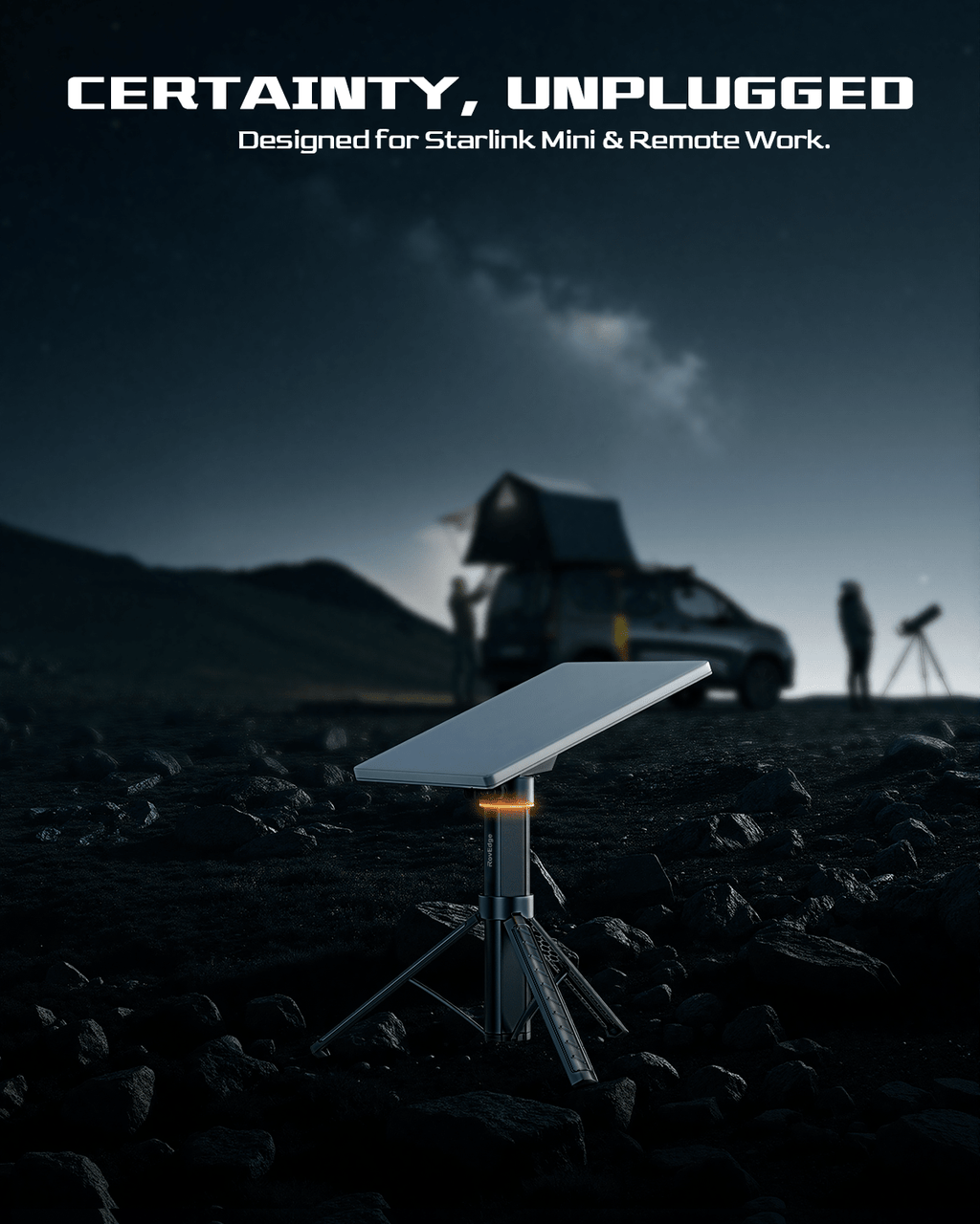 Portable Power Bank & Battery Pack for Starlink Mini | 51300mAh Battery Tripod Stand