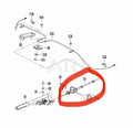 Roxor Parking brake frt/short cable