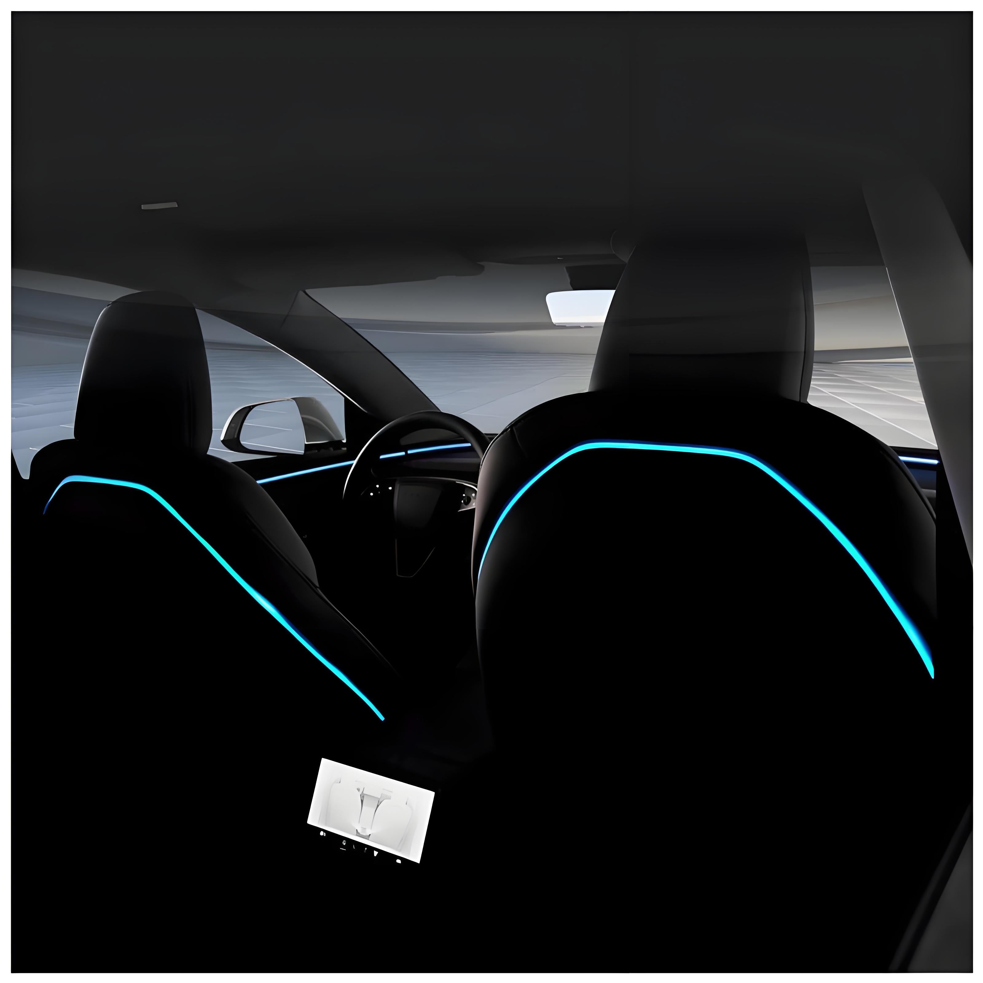 Seat Back Ambient Lighting for Model 3 Highland & Model Y Juniper (2PCS) | TESERY