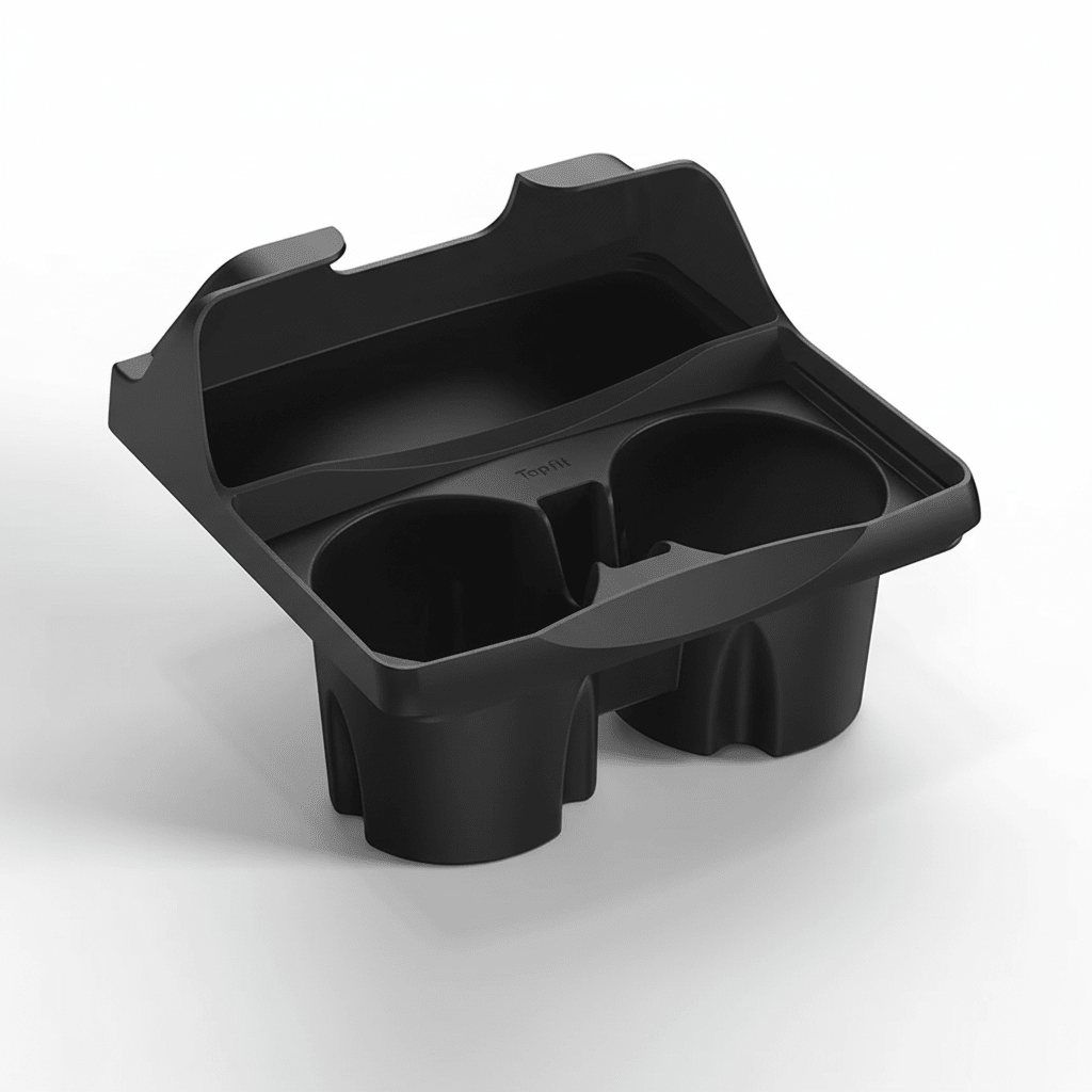 Silicone Center Console Cup Holder Insert for Model 3 & Model Y | Anti-Spill