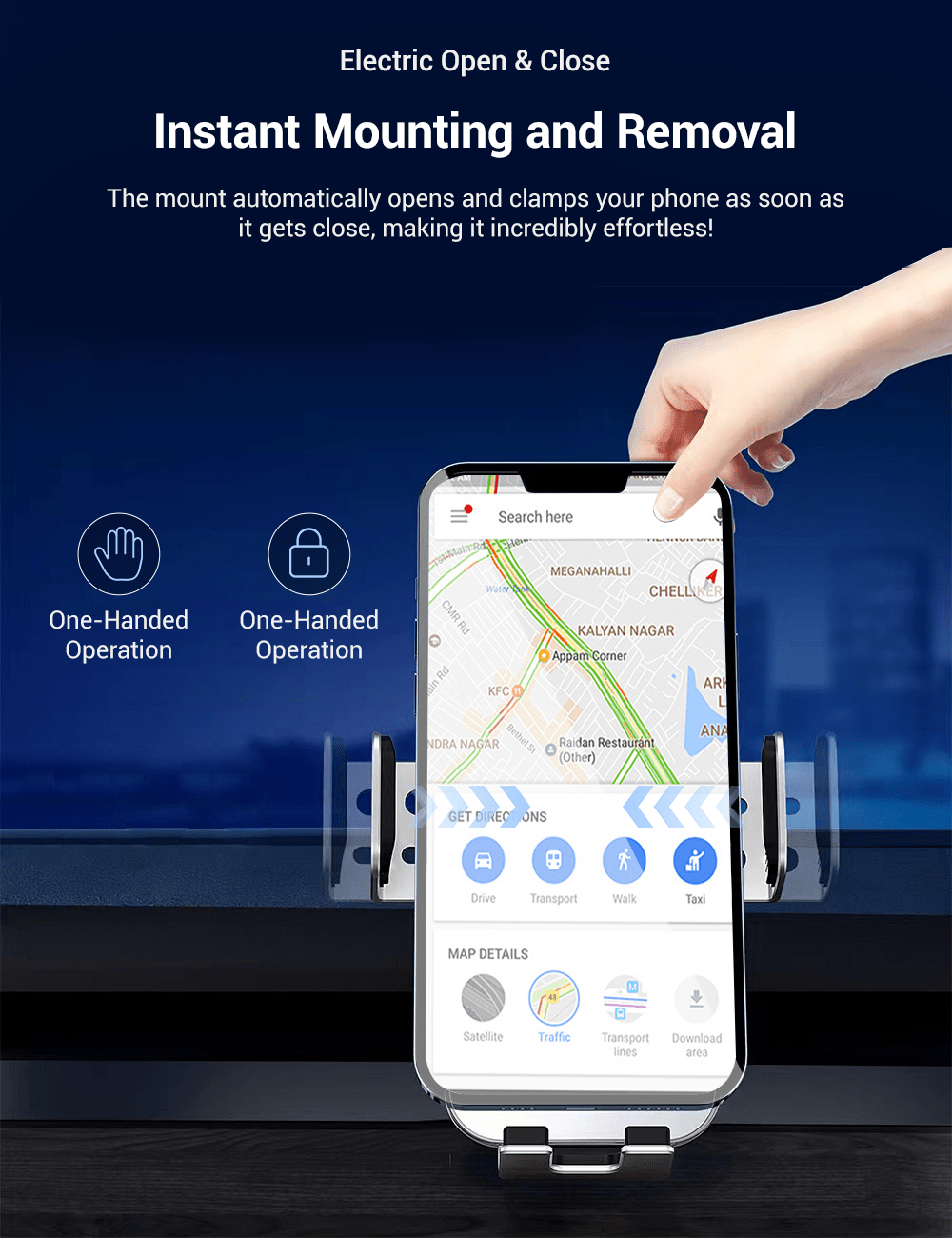 Solar Mobile Phone Holder for Model 3/Y | TESERY