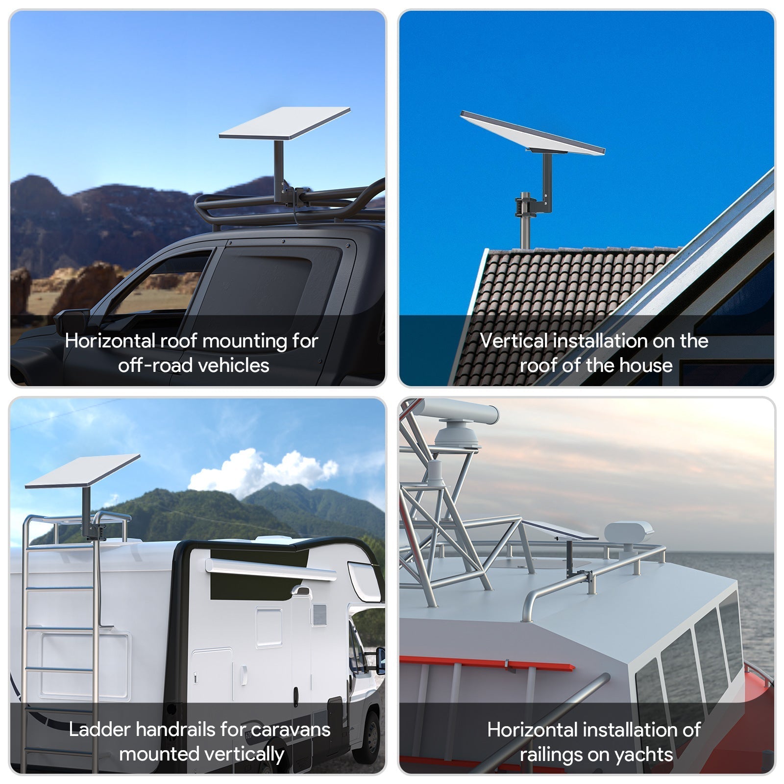 Starlink Mini Pole Clamp Mount with Dual mounting | Tesery