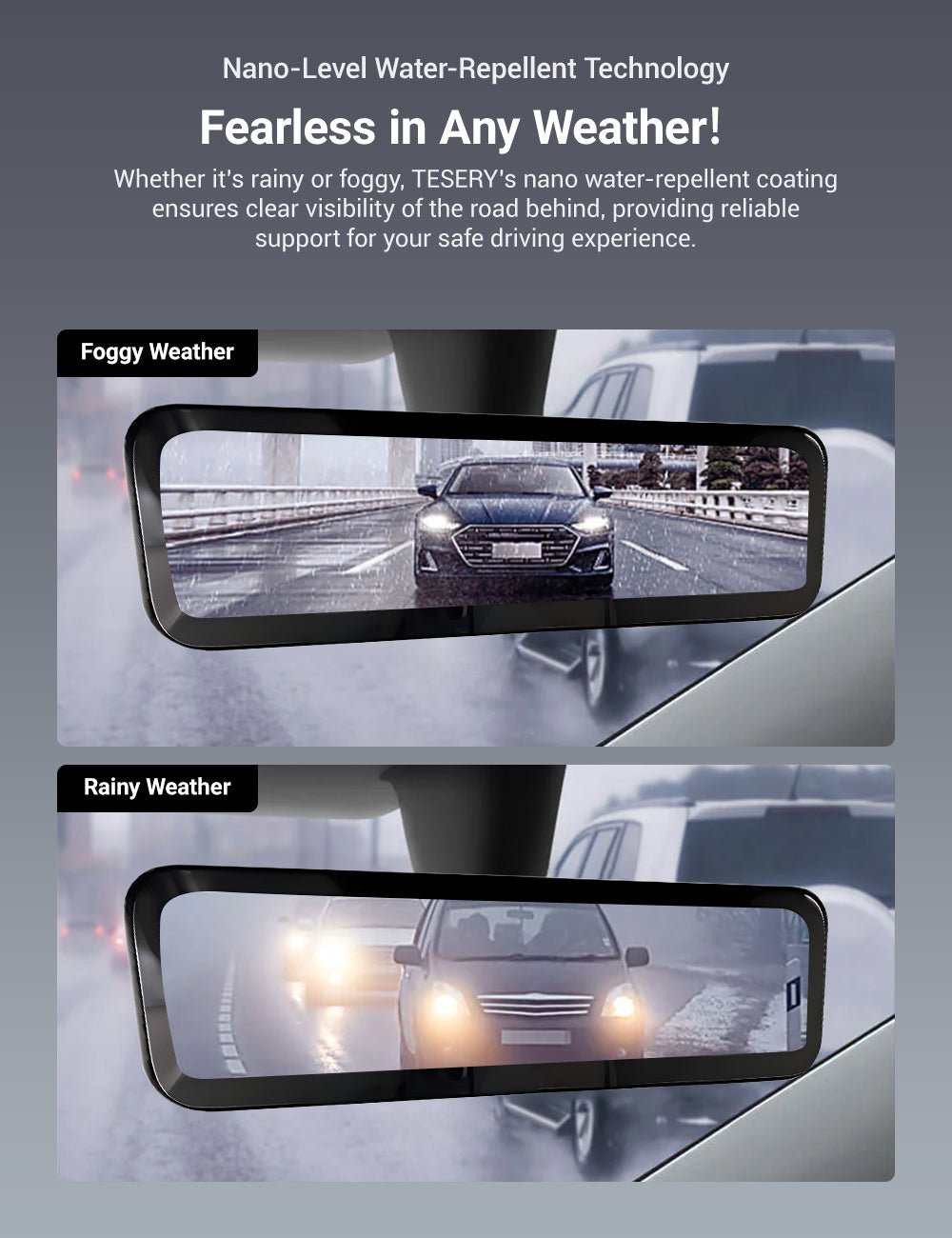 Streaming Rearview Mirror Recorder for Model 3 Highland / Model Y Juniper (HW4.0) | TESERY