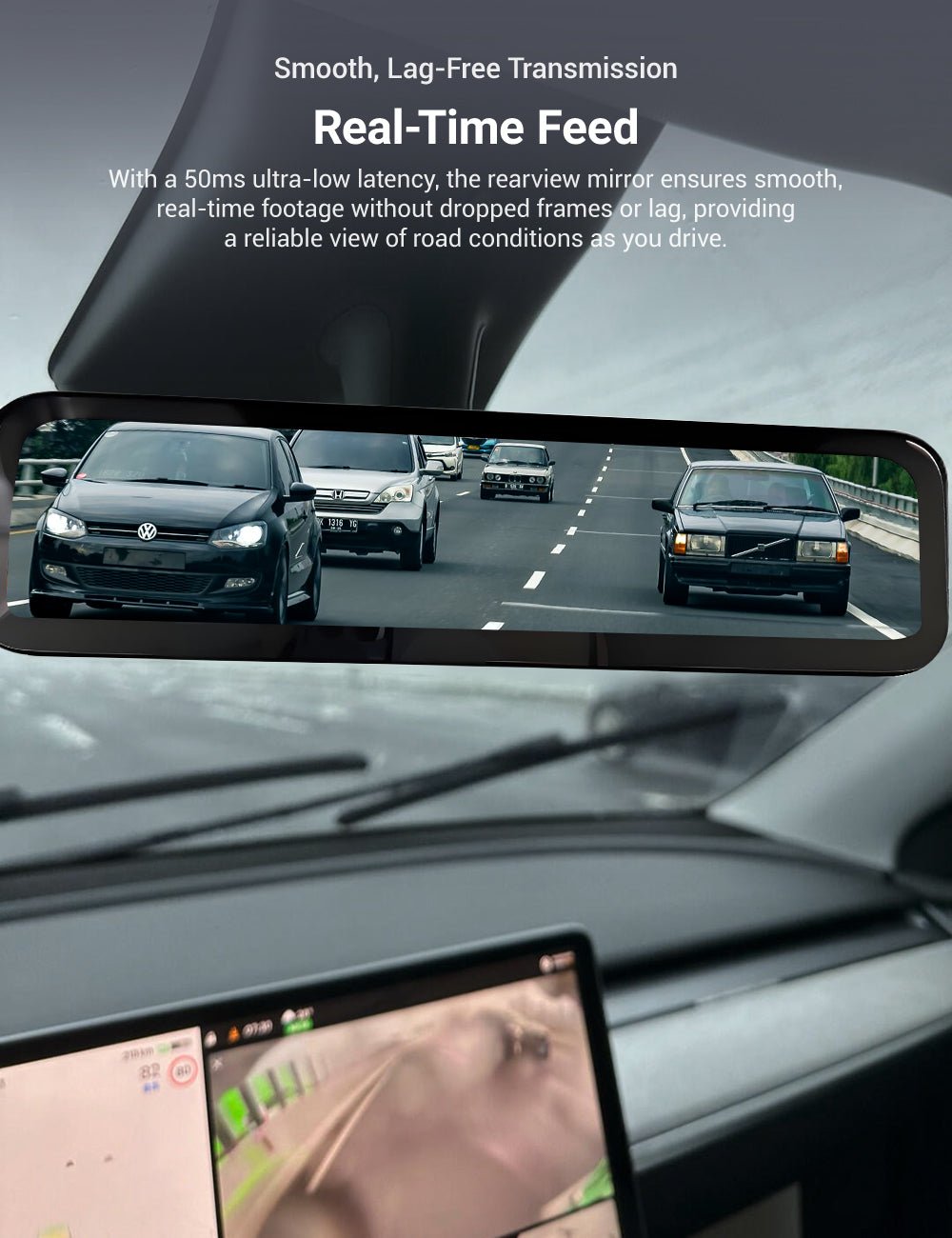 Streaming Rearview Mirror Recorder for Model 3 Highland / Model Y Juniper (HW4.0) | TESERY