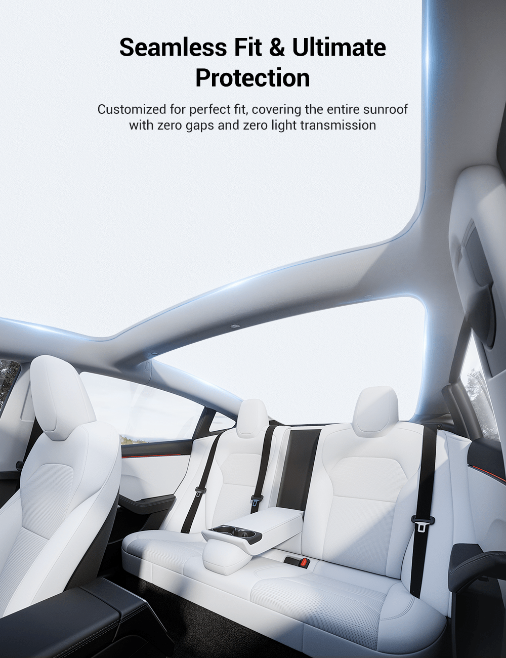 Glass Roof Sunshade for Tesla Model 3 | TESERY