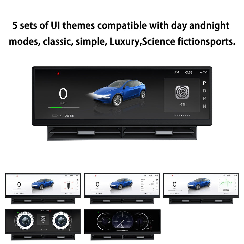 TESERY 10.88′′ Touch Screen Instrument Cluster Dashboard Display for Model 3/Y