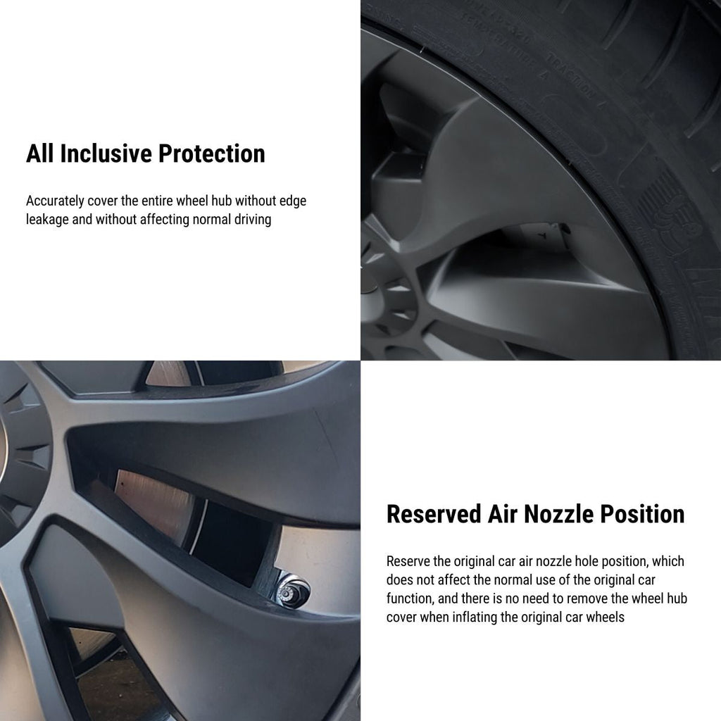 TESERY 18″ 19″ Hubcaps for Model 3/Y (4PCS)