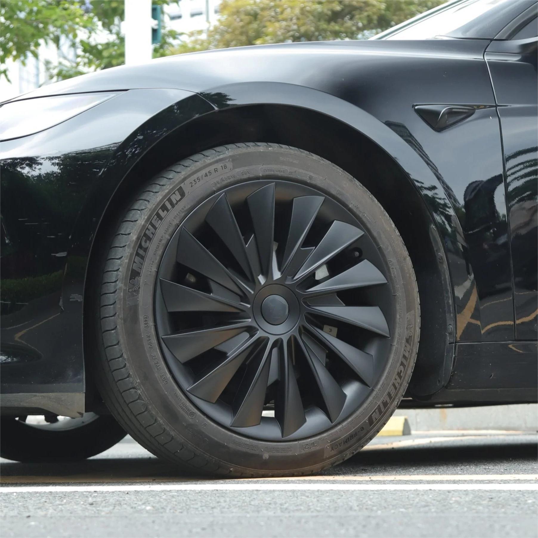 TESERY 18″ Blade Wheel Cover For Model 3 Highland (4PCS)