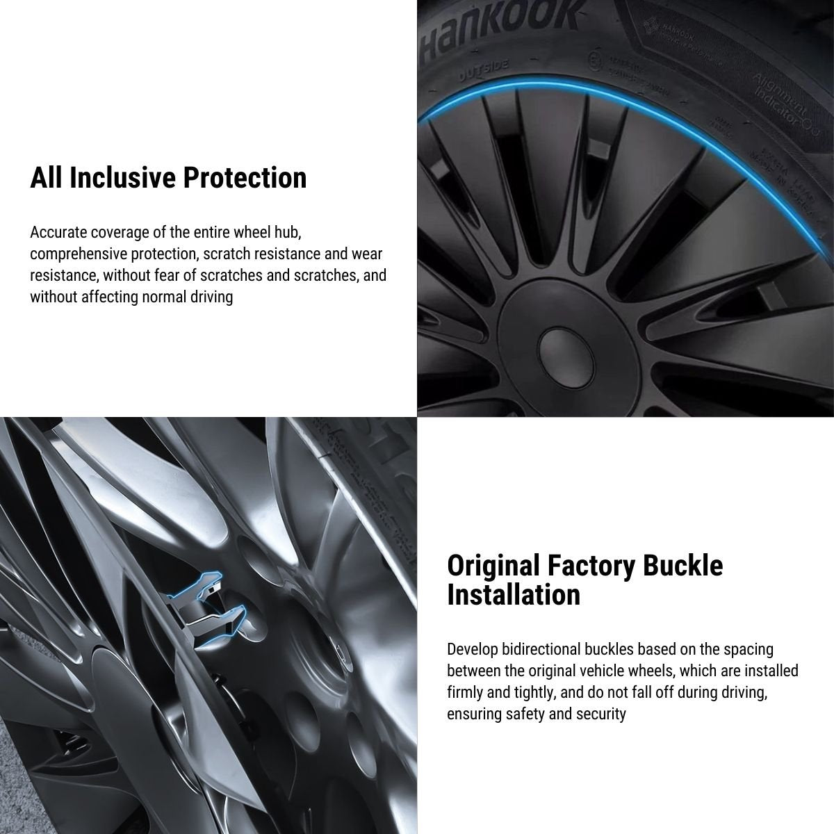 TESERY 19″ Performance Hub Caps For Model Y (4PCS)