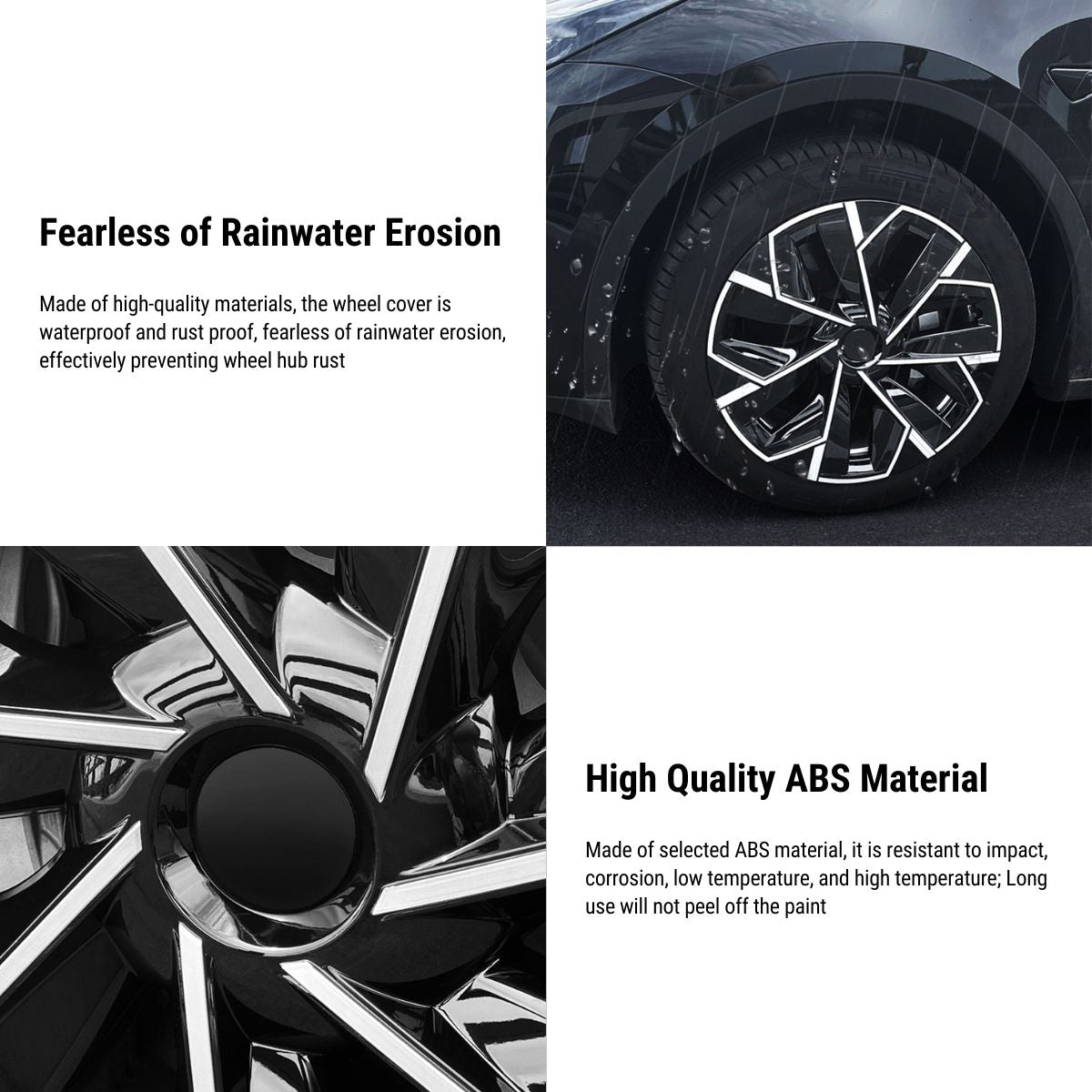 TESERY 19″ Trinan Wheel Covers for Model Y (4PCS)