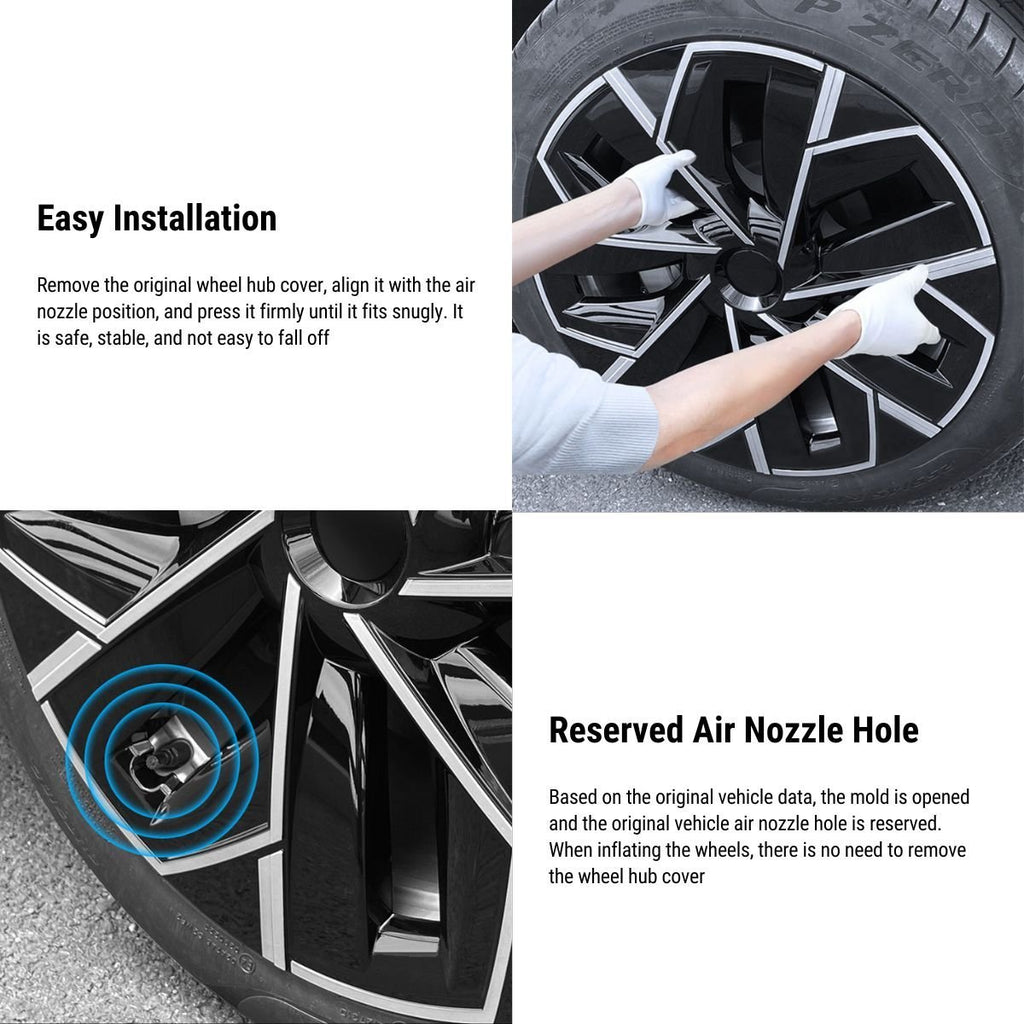 TESERY 19″ Trinan Wheel Covers for Model Y (4PCS)