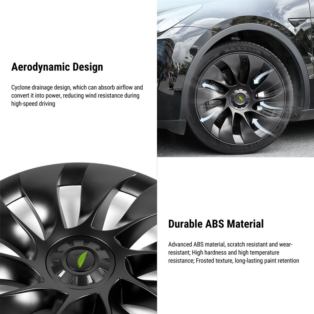 TESERY 19″ Wheel Covers for Model 3 (4PCS)