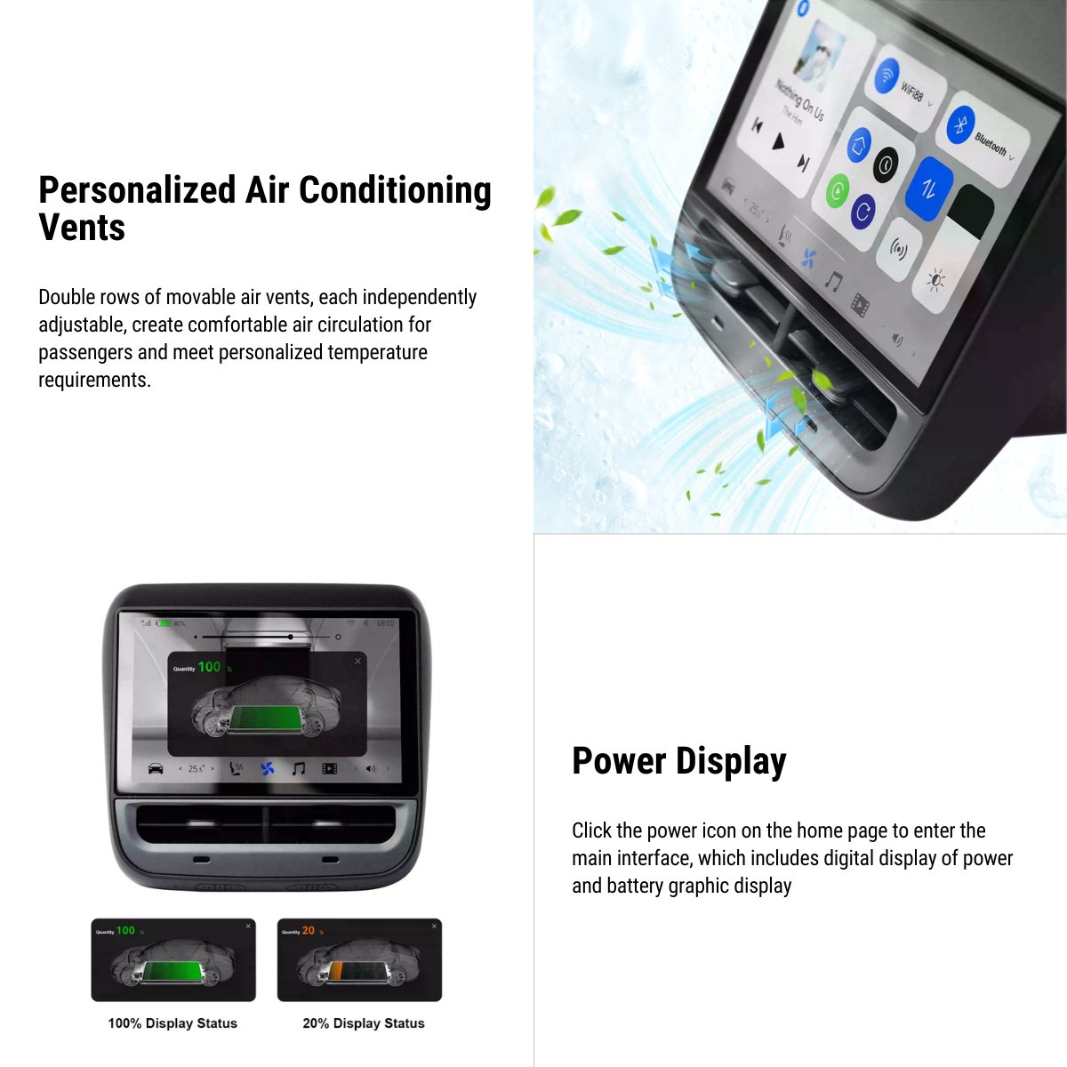 TESERY 7" Rear Entertainment System for Model Y / 3