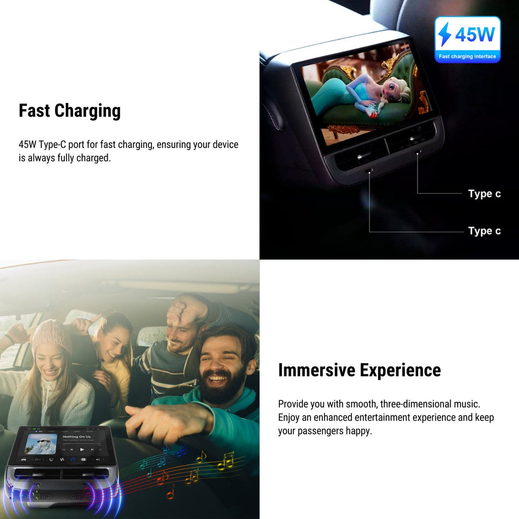 TESERY 7" Rear Entertainment System for Model Y / 3