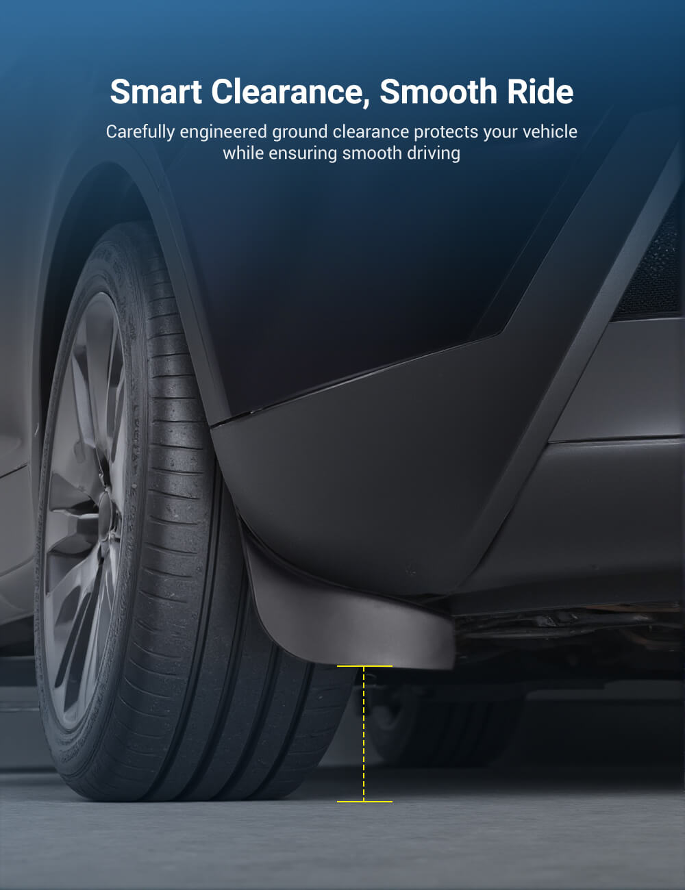 TESERY Hidden Mud Flaps for Model Y Juniper/ Model YL | Invisible Protection