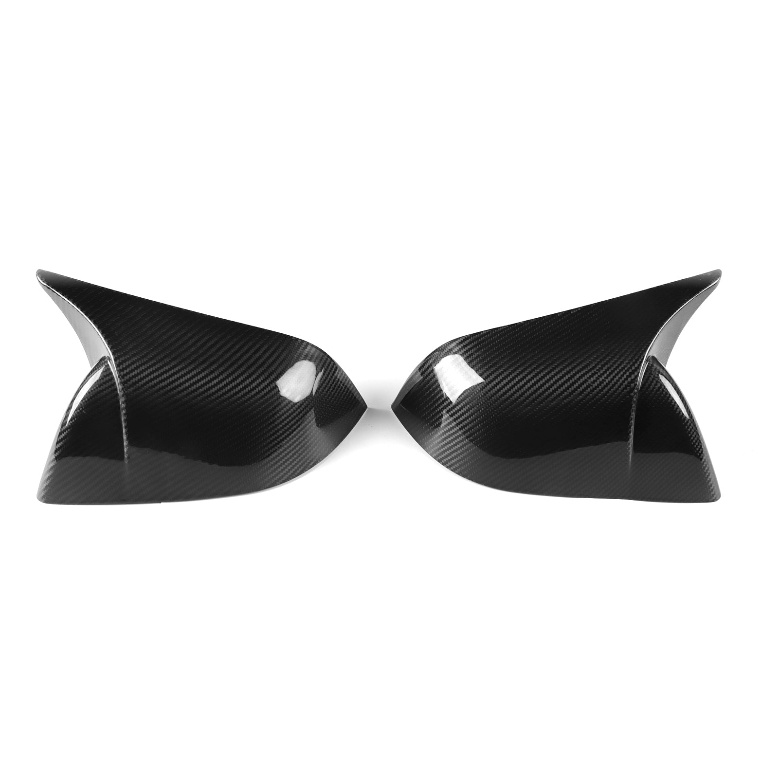 Dry Carbon Fiber Mirror Caps for Model S/X | Sporty Style | 2 Finishes | 4 Versions | Lightweight