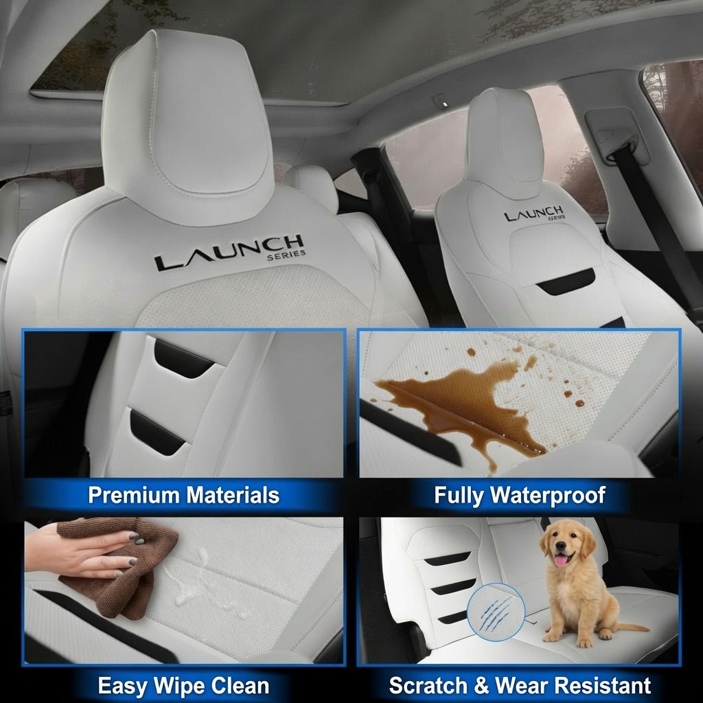 TESERY Nappa Leather Seat Covers for Tesla Model 3 & Model Y