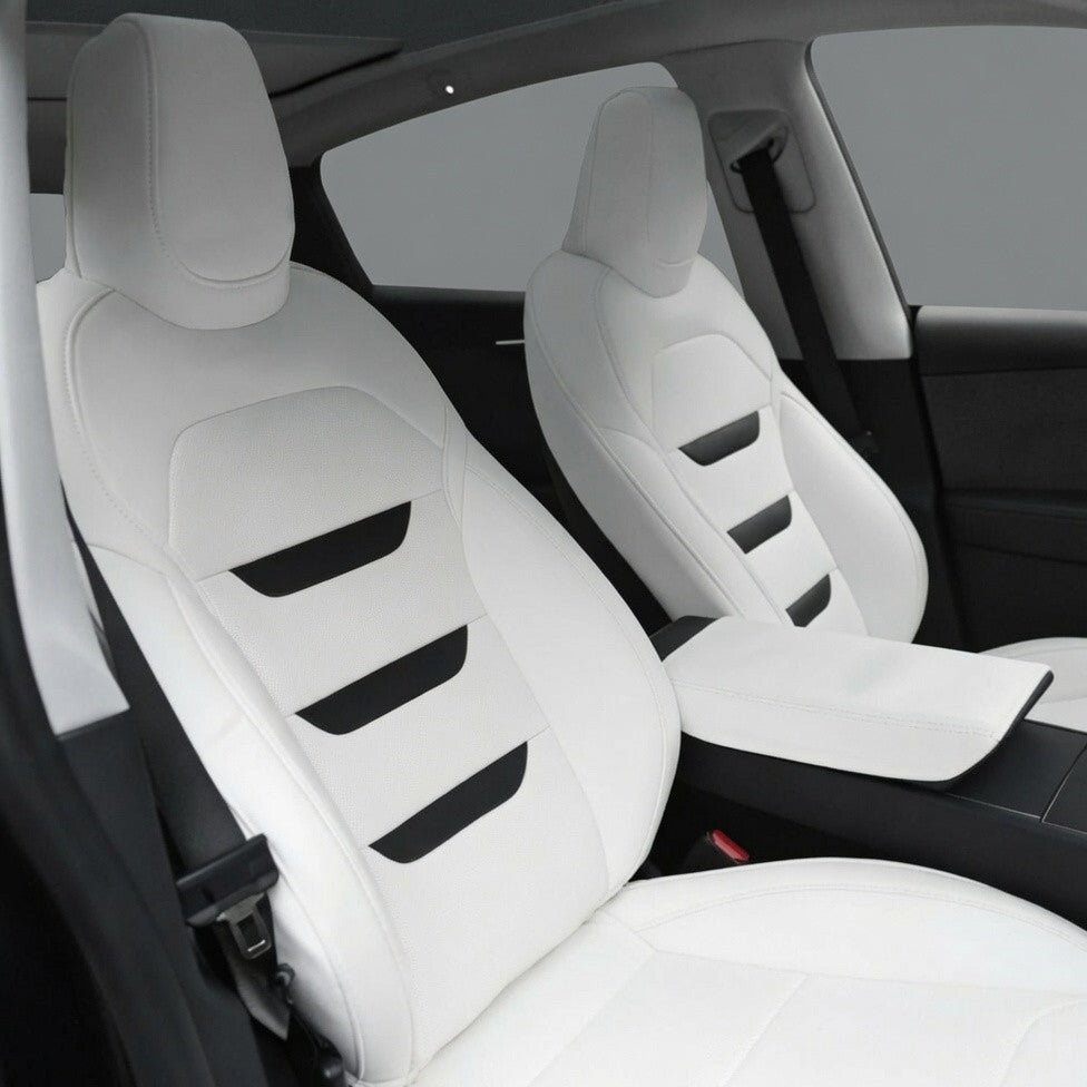 TESERY Nappa Leather Seat Covers for Tesla Model 3 & Model Y