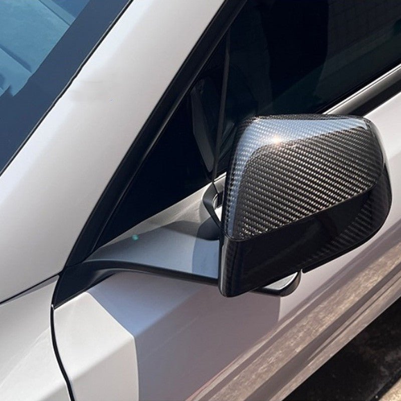 Carbon Fiber Mirror Covers for Model 3 / Y | 3 Finishes | 3M Adhesive